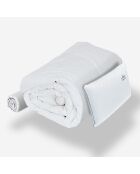 Ensemble ACC PAD Oreiller + Couette + Protège Matelas blanc/bleu - 90x190 cm