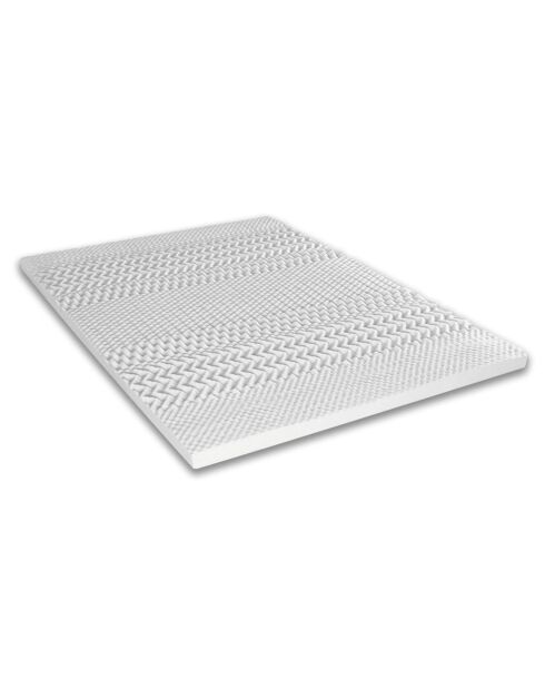 Surmatelas Air Fresh bleu/blanc - 90x190 cm