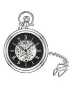 Montre à gousset Homme en Acier Mécanique Legacy argenté/noir