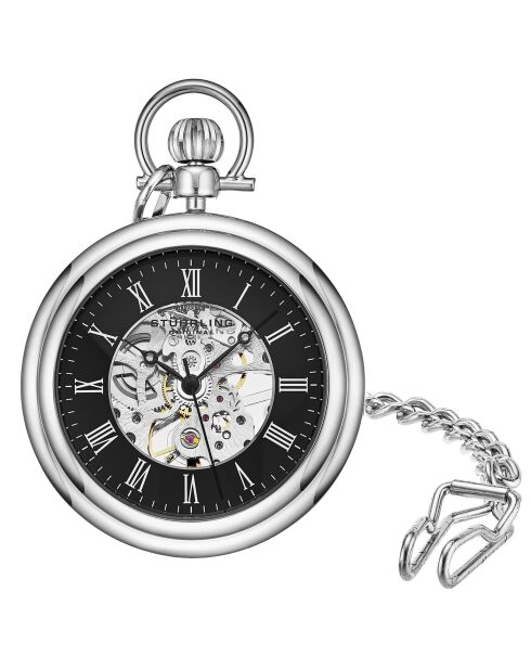 Montre à gousset Homme en Acier Mécanique Legacy argenté/noir