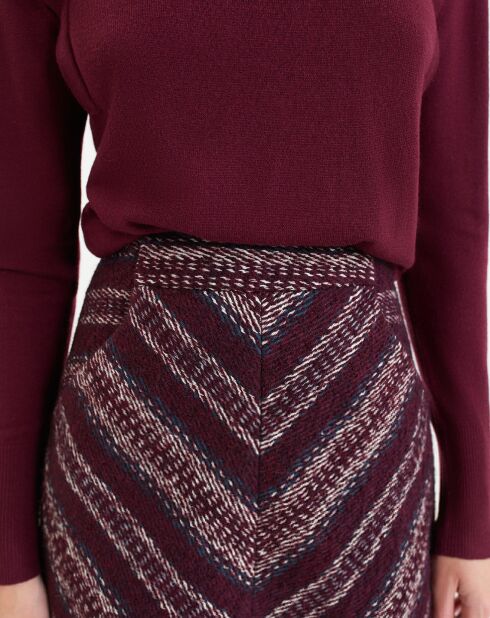 Jupe Idana bordeaux