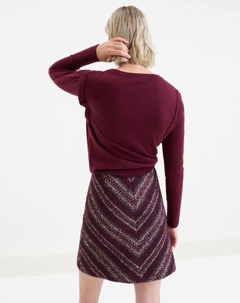 Jupe Idana bordeaux