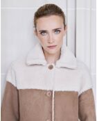 Manteau Kimi marron/beige