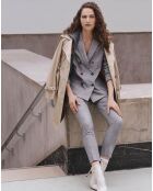 Blazer Lara imprimé gris moyen