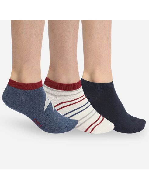 3 Paires de chaussettes rayures multicolores