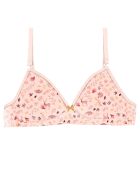 Soutien-gorge souple imprimé rose
