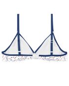 Soutien-gorge souple imprimé bleu/blanc