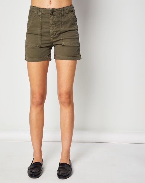 Khakifarbene Schulshorts