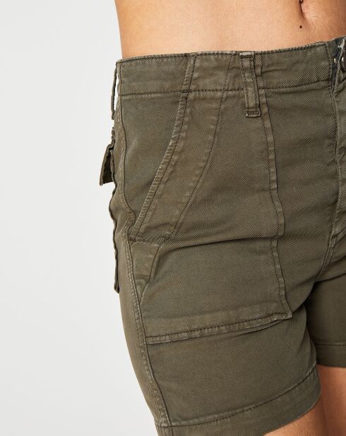 Khakifarbene Schulshorts