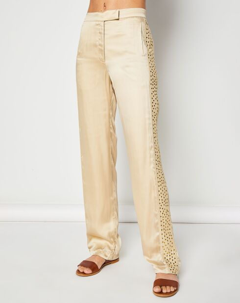 Pantaloni champagne Qito