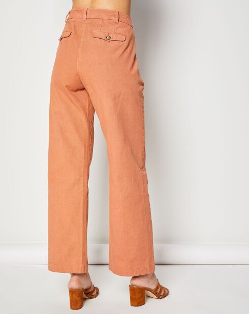 Baxter kastanjebruine broek