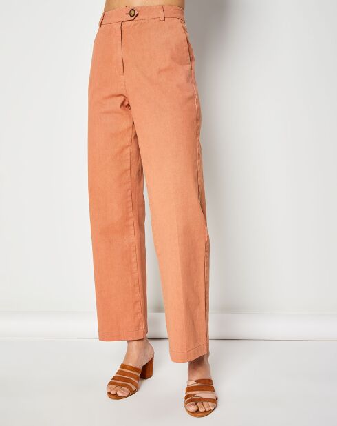 Baxter kastanjebruine broek