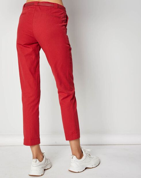 Pantalon Qipo rouge