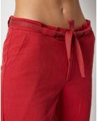 Pantalon Qipo rouge