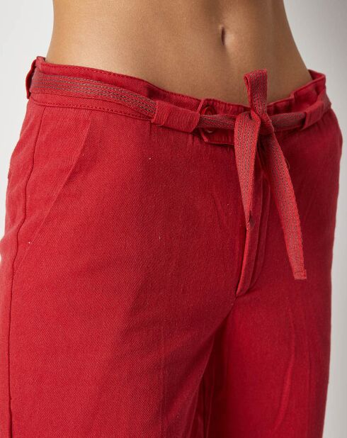 Pantalon Qipo rouge
