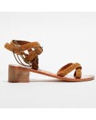 Sandales en Cuir de Vache Victory camel