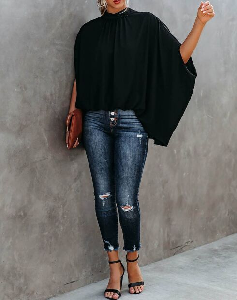 Blouse Mounane noire