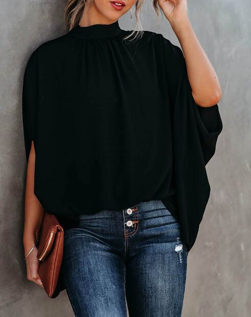 Blouse Mounane noire