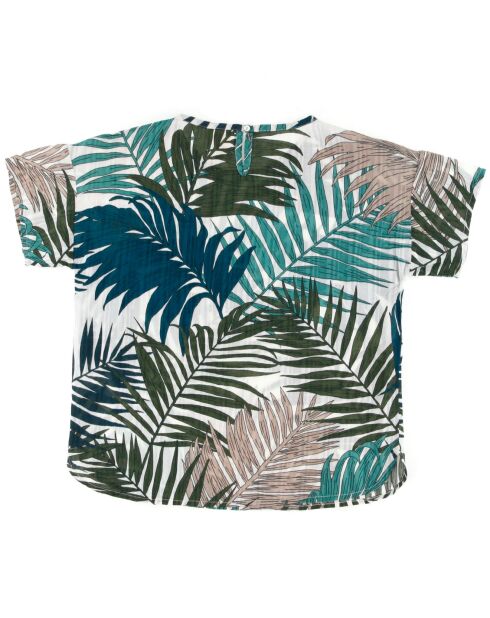 Qezali T-Shirt mit Palmen