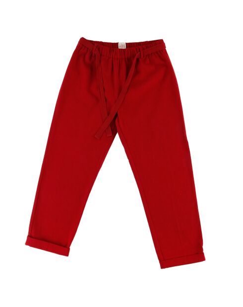 Pantalon Qaisi rouge