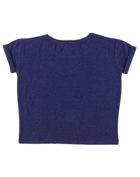 Qofee indigofarbenes T-Shirt
