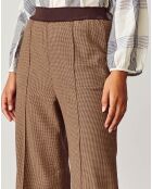 Pantalon flare Vick marron