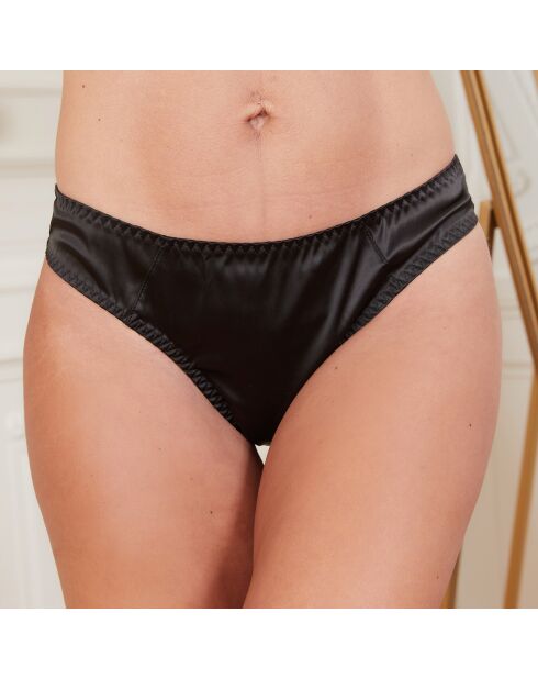 Soutien-gorge paddé & Tanga Rina noirs