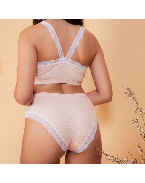 Soutien-gorge sans armatures & Shorty Frany rose