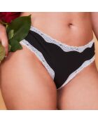Soutien-gorge sans armatures & Tanga Bessa noirs