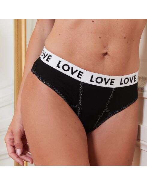 Soutien-gorge sans armatures & Tanga Emma noir