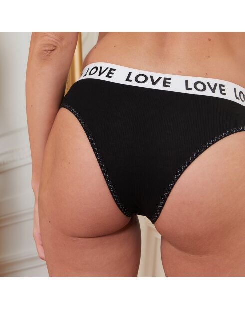 Soutien-gorge sans armatures & Tanga Emma noir