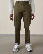 Pantalon slim Laine & Coton Porths olive