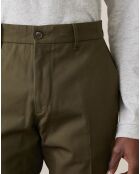 Pantalon slim Laine & Coton Porths olive