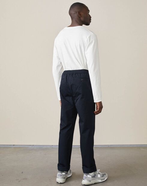 Pantalon chino slim Jory marine