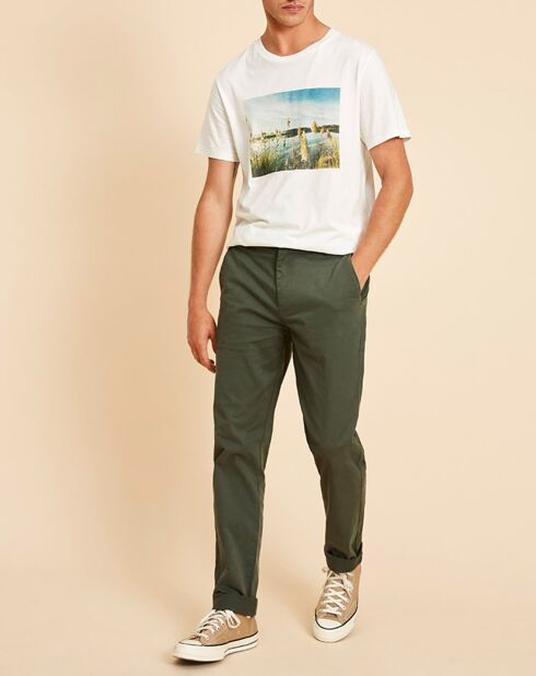 Pantalon chino Slim Fit Tulio thym