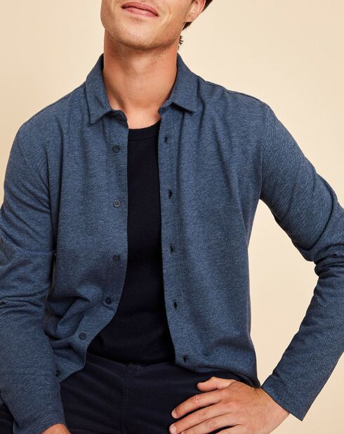 Chemise en Jersey Fulvio chambray