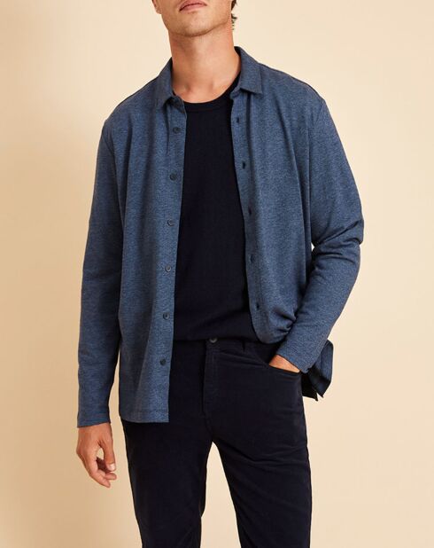 Chemise en Jersey Fulvio chambray