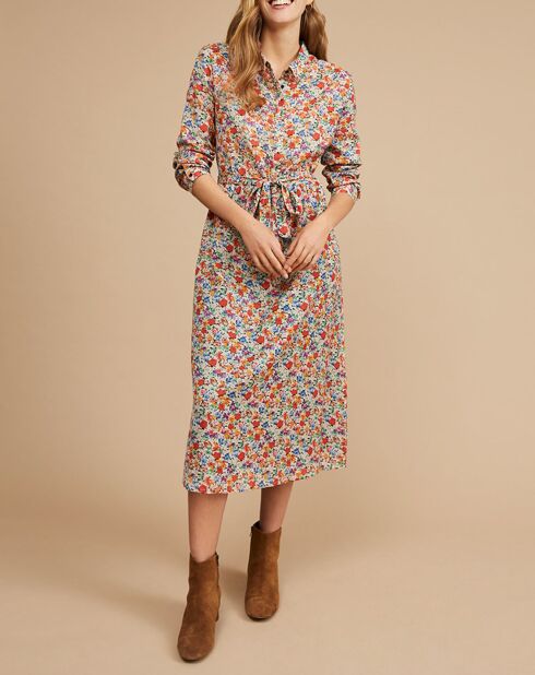 Robe en Voile de Coton Edeline clementine
