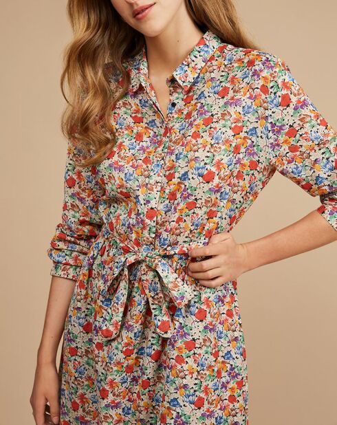 Robe en Voile de Coton Edeline clementine