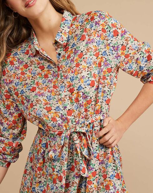 Robe en Voile de Coton Edeline clementine