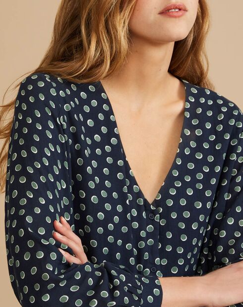 Robe en Twill Ema thym