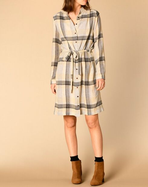Robe en Gaze de Laine mélangée Engel gris chiné