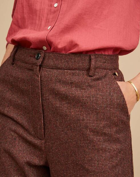 Pantalon en Laine mélangée Eudore piment