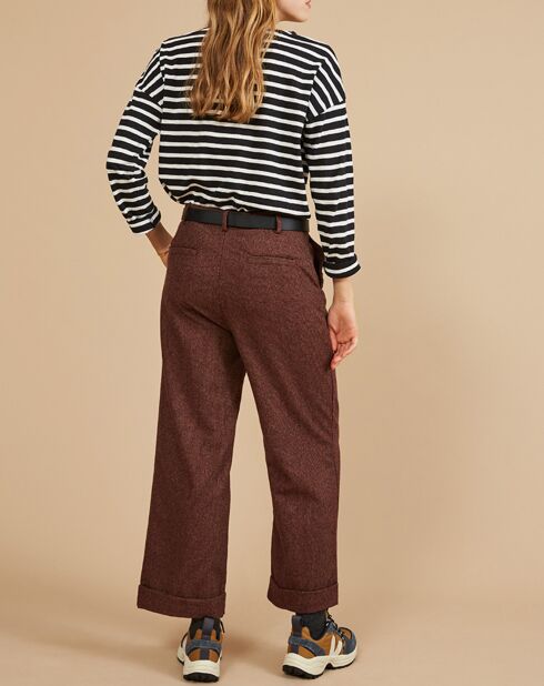 Pantalon en Laine mélangée Eudore piment
