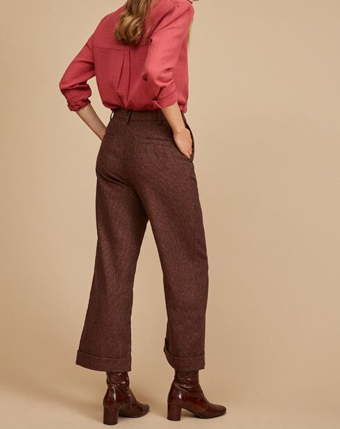 Pantalon en Laine mélangée Eudore piment