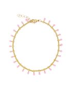 Bracelet Alegria en laiton doré rose pâle
