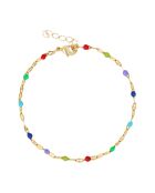 Bracelet TuttiFrutti en laiton doré multicolore