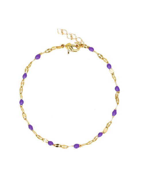 Bracelet TuttiFrutti en laiton doré violet