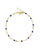 Bracelet TuttiFrutti en laiton doré bleu