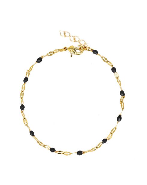 Bracelet TuttiFrutti en laiton doré noir